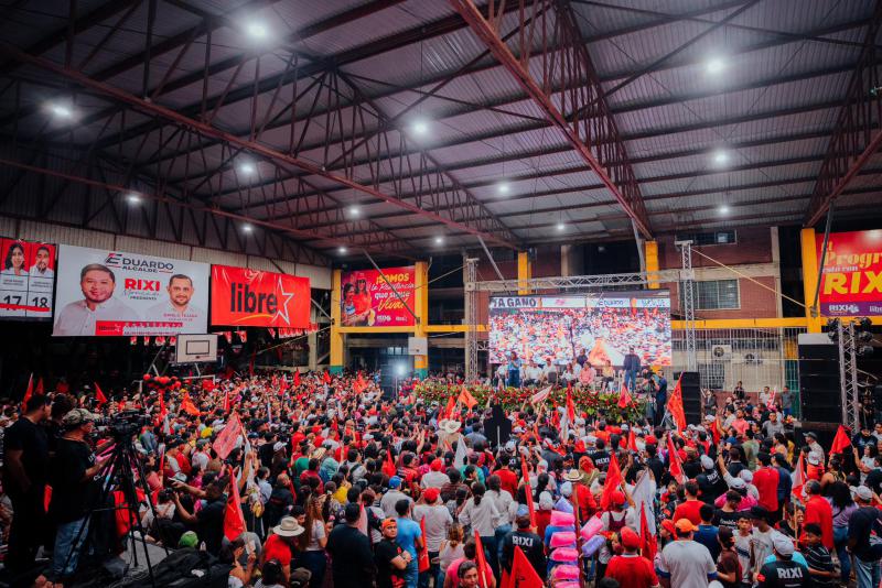 Wahlveranstaltung der Regierungspartei Libre im Departamento Yoro