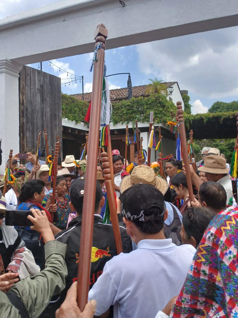 Die indigenen Bürgermeister waren zentral an den Protesten beteiligt, 2023 hatten sie den "Wahlputsch" gegen Arévalo verhindert