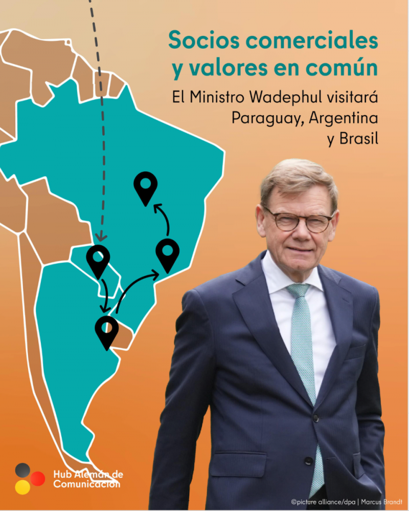 Johann Wadephuls Reise nach Paraguay, Argentinien und Brasilien sollte die wirtschaftliche Zusammenarbeit Deutschlands mit Lateinamerika vertiefen