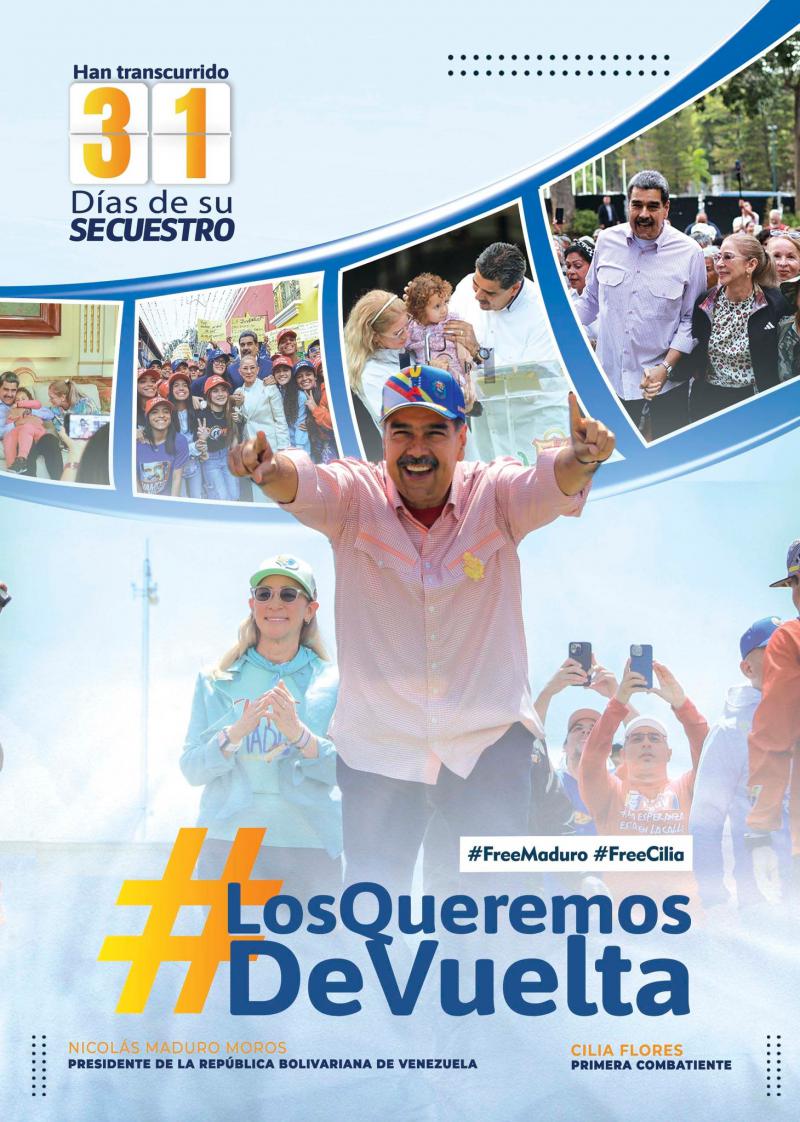 "Wir wollen sie zurück", aus Venezuela wird die Freilassung und Rückkehr von Maduro und Flores gefordert