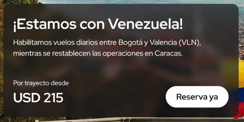 "Wir halten zu Venezuela!" Die kolumbianische Airline Avianca hatte gerade erst das Flugaufgebot in das Nachbarland erhöht