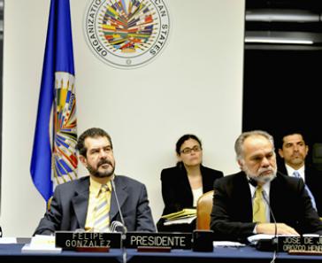 Sollen handeln: OAS-Vertreter beim Treffen mit der Widerstandsfront FNRP