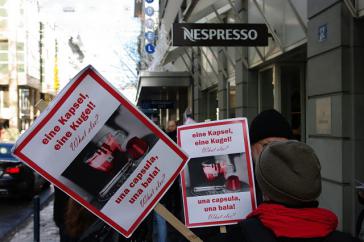Protestaktion gegen Nestlé
