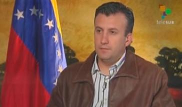Der venezolanische Innenminister Tareck El Aissami im Interview mit Telesur