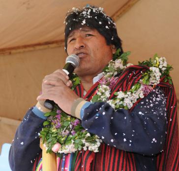 Präsident Evo Morales Ayma