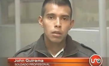 Wird nach Aussage bedroht: Soldat John Quirama
