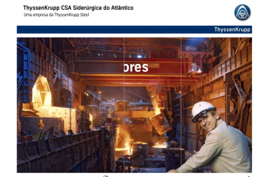 Homepage der Companhia Siderúrgica do Atlântico (CSA)