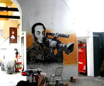 Kameramann beim Basis-Fernsehsender Catia TV: Der venezolanische Nationalheld Simón Bolívar