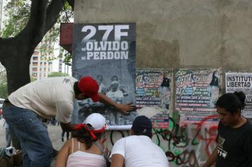 "Kein Vergessen, kein Vergeben" für den Caracazo fordern Demonstranten (Februar 2010)