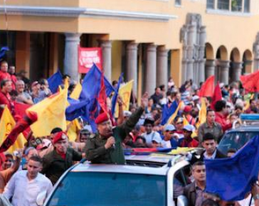 Chávez am Freitag in Caracas