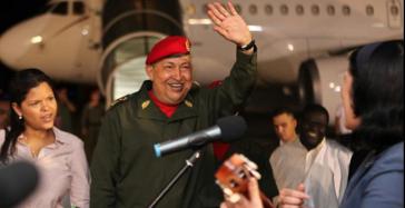 Chávez bei Abreise zur weiteren Behandlung in Kuba
