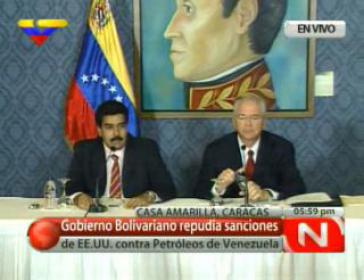 Außenminister Nicolás Maduro und Energieminister Rafael Ramírez