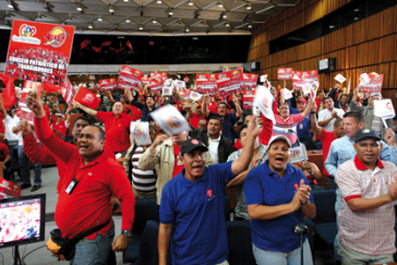 Bei der Gründungsveranstaltung des Arbeiterrates am Donnerstag in Caracas