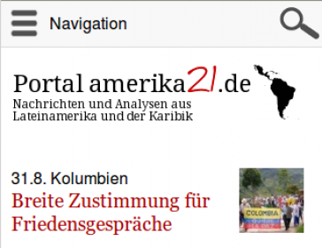 Screenshot der mobilen Website Screenshot der mobilen Website