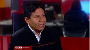 Choquehuanca im BBC-Gespräch