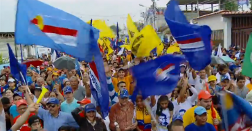 Anhänger des Oppositionskandidaten Capriles Radonski