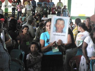 Gedenken an die Opfer der Konflikte in Bajo Aguán
