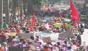 "Marsch der Frauen" in Rio de Janeiro