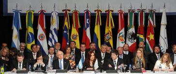 Staats- und Regierungschefs beim Mercosur-Gipfel in Mendoza