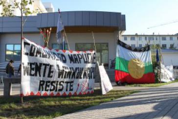 Proteste gegen die Inhaftierungen von Mapuche in Chile Proteste gegen die Inhaftierungen von Mapuche in Chile