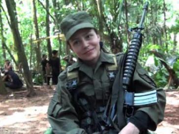 Die holländische Guerillera Tanja Nijmeijer bei den FARC