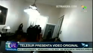 Telesur-TV präsentiert das Orginalvideo des Treffens Telesur-TV präsentiert das Orginalvideo des Treffens