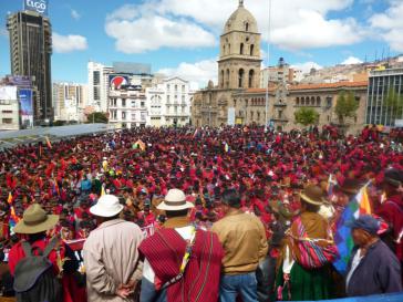 MAS-Demo in Bolivien La Paz