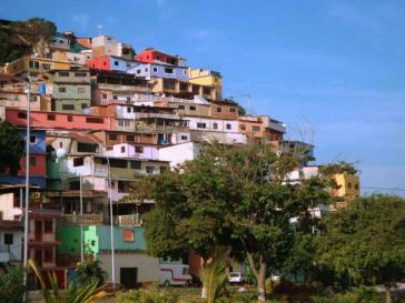 Renovierte Häuser in einem Barrio von Caracas