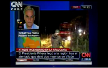 Präsident Sebastián Piñera gibt die Anwendung des Antiterrorgesetzes bekannt Präsident Sebastián Piñera gibt die Anwendung des Antiterrorgesetzes bekannt