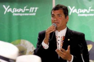 Ecuadors Präsident Rafael Correa will die Yasuní-ITT-Initiative überprüfen
