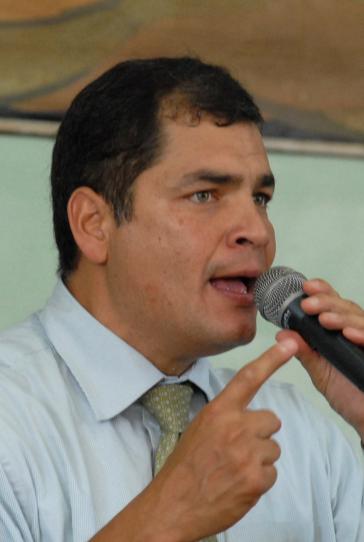 Präsident Rafael Correa