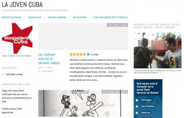 Startseite des Blog "La joven Cuba"