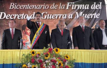 Präsident Maduro bei den Feierlichkeiten in Ciudad Trujillo