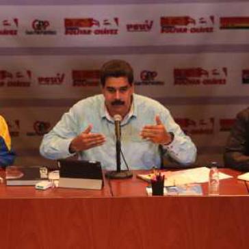 Präsident Maduro am Donnerstagabend Präsident Maduro am Donnerstagabend