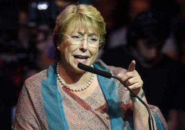 Die 50 Prozent knapp verfehlt: Michelle Bachelet