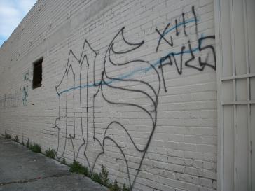 Graffito der Gang "Mara Salvatrucha" in Los Angeles (USA)