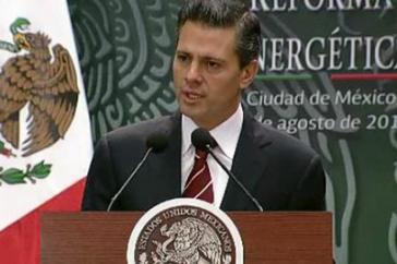 Mexikos Präsident Enrique Peña Nieto am vergangenen Montag im Kongress
