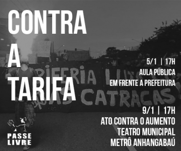 "Gegen den Fahrpreis" - São Paulo soll gegen die Tariferhöhungen bei den Nahverkehrsbussen in Bewegung gesetzt werden