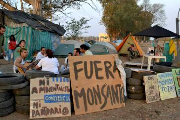 Protestcamp gegen Monsanto in Malvinas Protestcamp gegen Monsanto in Malvinas