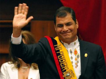 Könnte für eine neue Amtszeit kandidieren: Ecuadors Präsident Correa