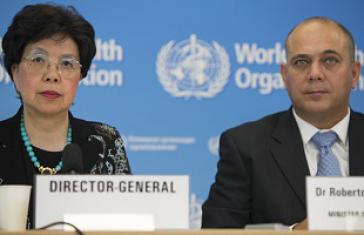 WHO-Chefin Chan und Kubas Gesundheitsminister Morales WHO-Chefin Chan und Kubas Gesundheitsminister Morales