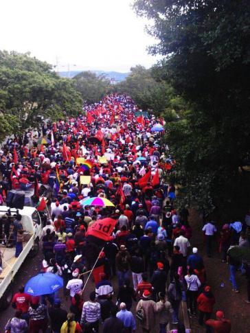 Proteste von LIBRE-Anhängern in Honduras vor einigen Monaten