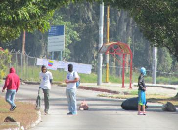 Straßenblockade in Mérida