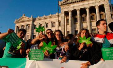 Marsch für Marihuana in Montevideo am 3. Mai