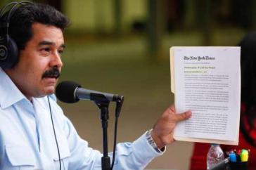 Präsident Maduro wendet sich in einem New York Times-Beitrag an die US-amerikanische Öffentlichkeit