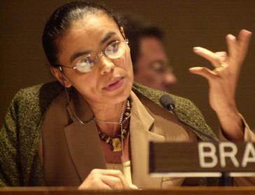 Die Präsidentschaftskandidatin der Sozialistischen Partei Brasiliens (PSB), Marina Silva Die Präsidentschaftskandidatin der Sozialistischen Partei Brasiliens (PSB), Marina Silva