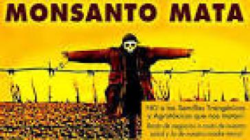 Protestplakat gegen den Gentechnikkonzern Monsanto Protestplakat gegen den Gentechnikkonzern Monsanto