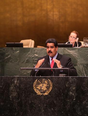 Venezuelas Präsident Maduro bei seiner Rede vor der UN-Generalversammlung