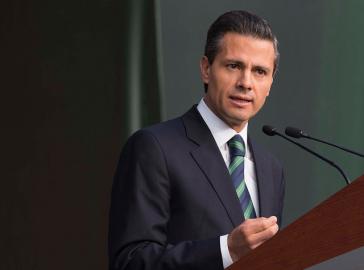 Präsident Peña Nieto bei seiner Rede an die Nation, bei der er das Reformpaket vorstellte