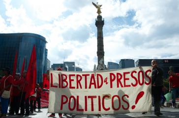 Demonstranten fordern Freiheit für politische Gefangene